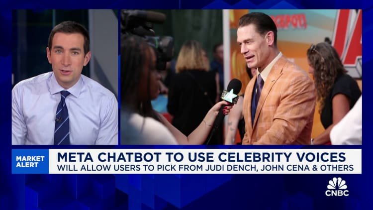 Meta chatbot untuk menggunakan suara selebriti