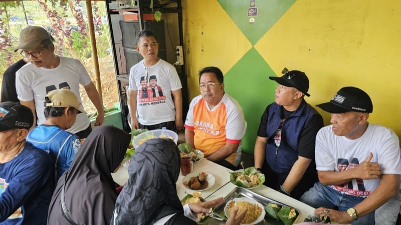 Kampanye di Waduk Brigif, Rano Karno Gunakan Jersey ‘Jakarta Menyala’