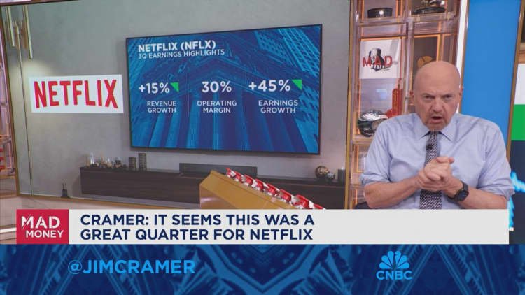 Ini merupakan kuartal yang hebat bagi Netflix, kata Jim Cramer