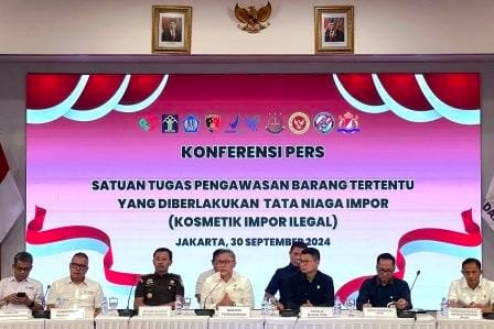 Satgas Impor Ilegal Sita Produk Kosmetik Ilegal Senilai Rp11 Miliar