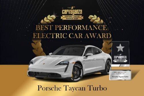 Best-Performance-Electric-Car-Award-500x333.jpeg Carvaganza Editors’ Choice 2024, Best Performance Electric Car Award: Porsche Taycan Turbo