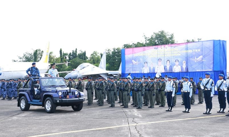 Panglima Komando Operasi Udara II Ingatkan Para Komandan Satuan Jaga Sinergitas