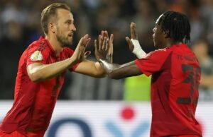 Harry Kane memberikan penghitungan Mathys untuk peran dalam langkah Tottenham