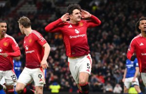 Ulasan Pemain sebagai Header Maguire memutuskan lima gol