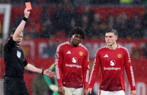 Ruben Amorim memberikan vonis pada kartu Patrick Dorgu -red terhadap Ipswich