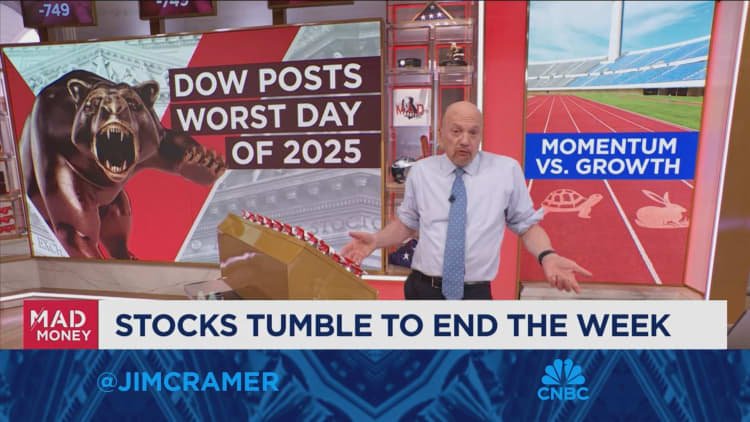 Jika Anda memiliki terlalu banyak momentum, Anda ragi ke langit, kata Jim Cramer