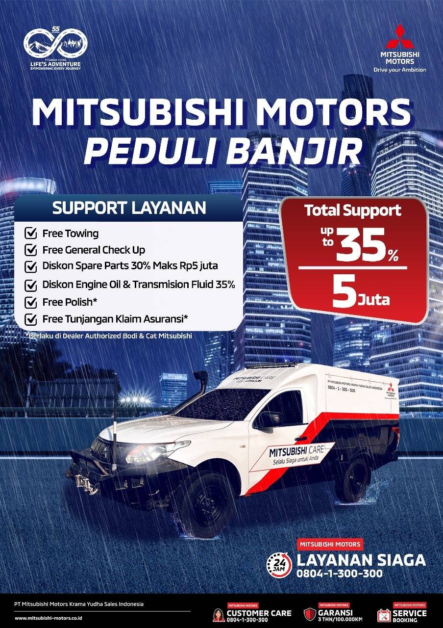 Mitsubishi peduli banjir