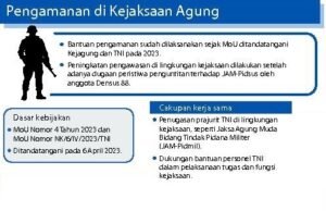 Seluruh Kejaksaan di Daerah Berproses Terapkan Perpres Perlindungan Jaksa