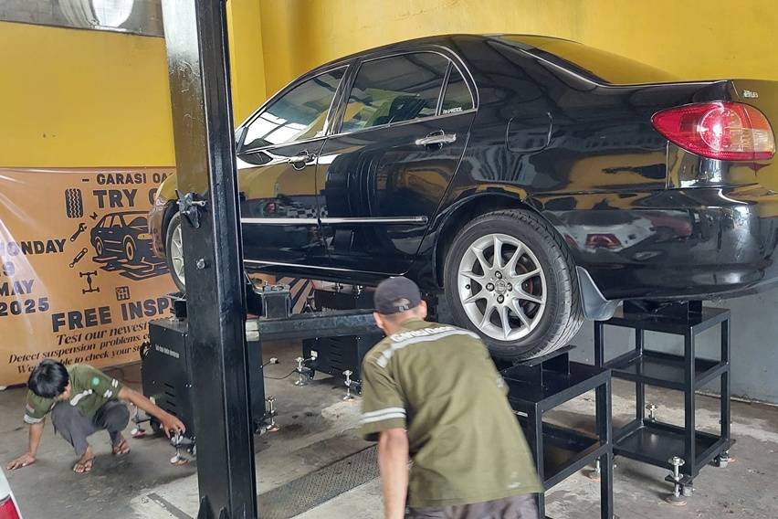 Pengecekan dengan shaking machine
