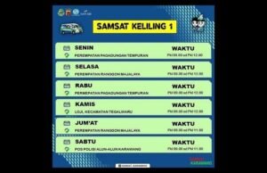 Lokasi Samsat Keliling di Bekasi dan Karawang, Jumat 18 Juli 2025