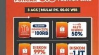 Diskon 99% Sepanjang Hari, Gratis Ongkir Rp0, Kode Promo Shopee 8.8 8 Agustus 2025, Segera Masukkan Kodenya