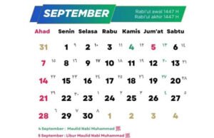 Kalender Hijriah September 2025: Daftar Hari Besar Islam Lengkap