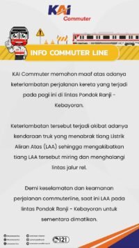 Perjalanan KRL Rangkasbitung Dihentikan di Stasiun Kebayoran
