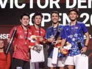 Giliran Fajar/Fikri Tumbang di Final Denmark Open 2025 Usai Terjebak Strategi Hoki/Kobayashi