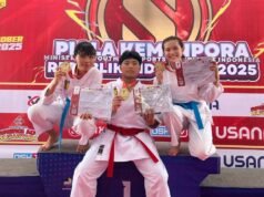 Tangguh! 7 Siswa Bawa Medali dari Kompetisi Karate Internasional