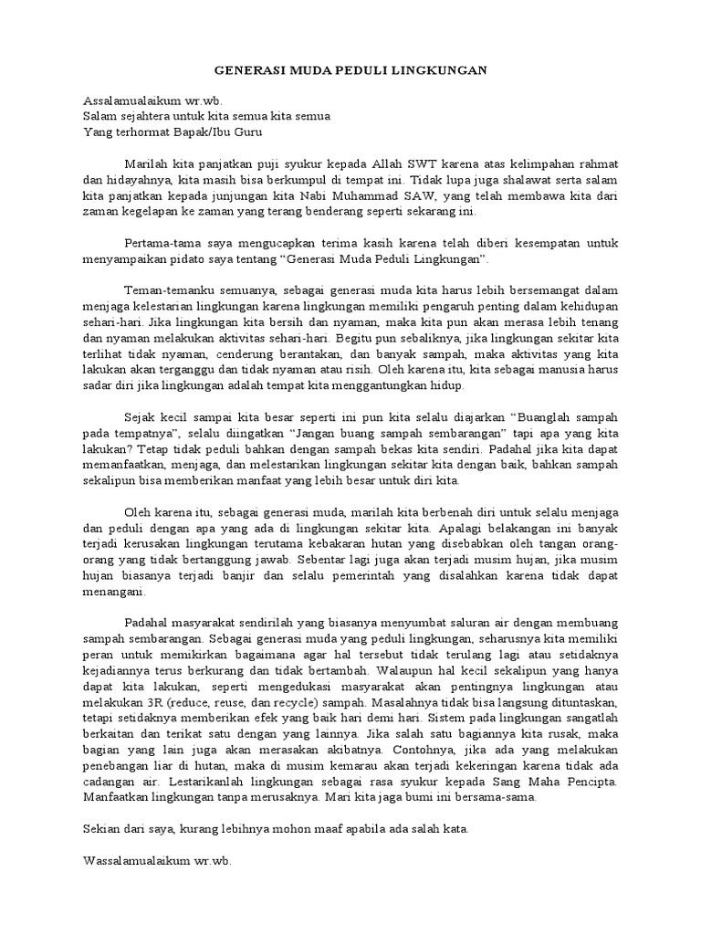 Kapolda Riau: Masa Depan Riau Ditentukan oleh Keberanian Generasi Muda Peduli Lingkungan