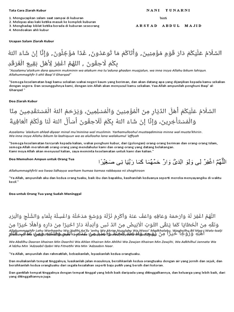 6 Kesalahan yang Harus Dihindari Saat Ziarah Kubur