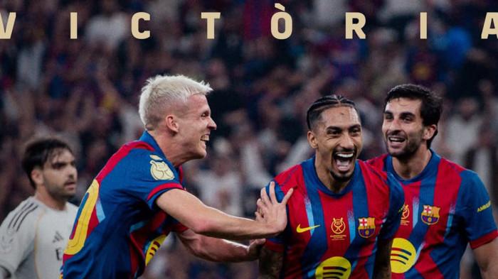 Pernyataan Hansi Flick Usai Barcelona Kalahkan Madrid di Final Piala Super Spanyol