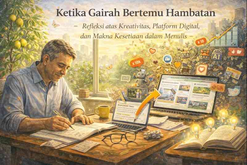 Ketika Gairah Bertemu Hambatan: Refleksi Kreativitas, Platform Digital, dan Kesetiaan dalam Menulis