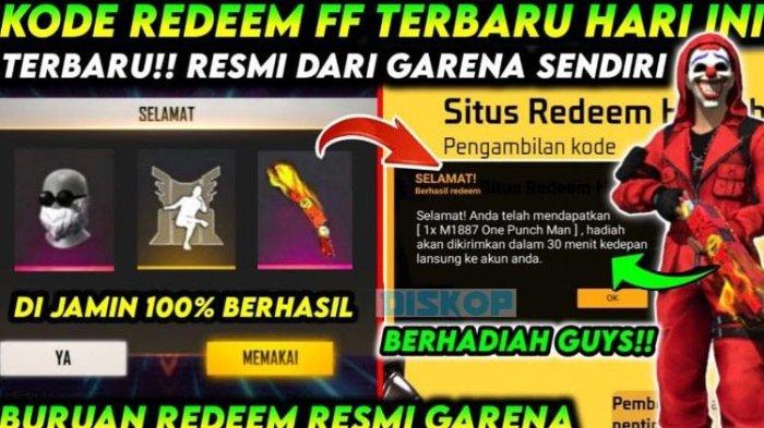 Kode redeem FF 4 Januari 2026: Skin gratis dan diamond, ada katana dual flame hingga M1887 item sultan