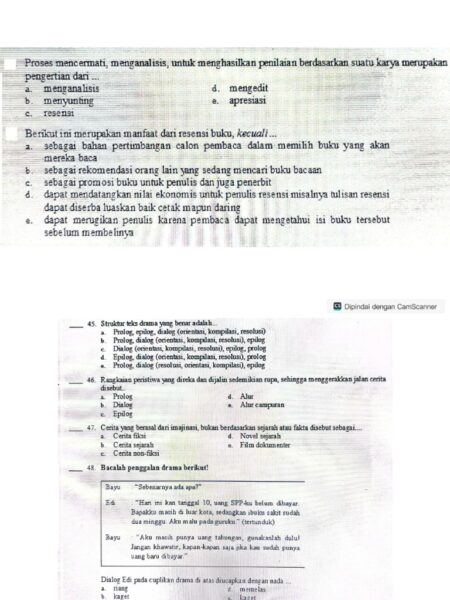 50 Soal Esai Bahasa Indonesia Kelas 11 Terbaru 2026