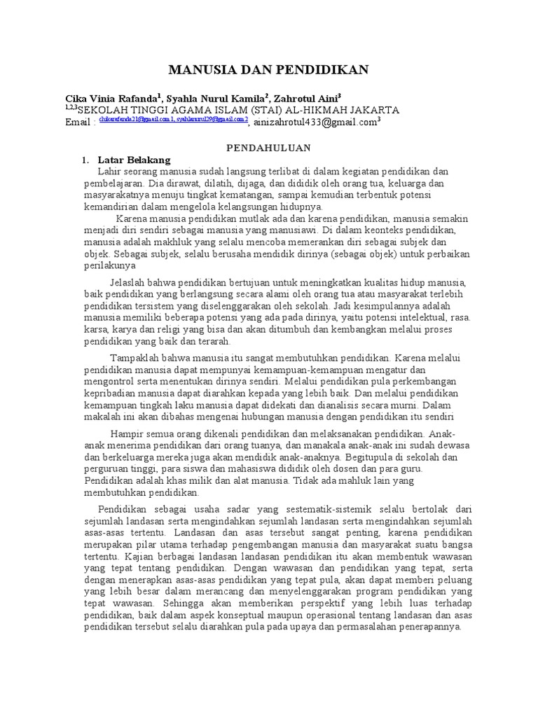 Ketika Pendidikan Kehilangan Amanah untuk Memanusiakan Manusia