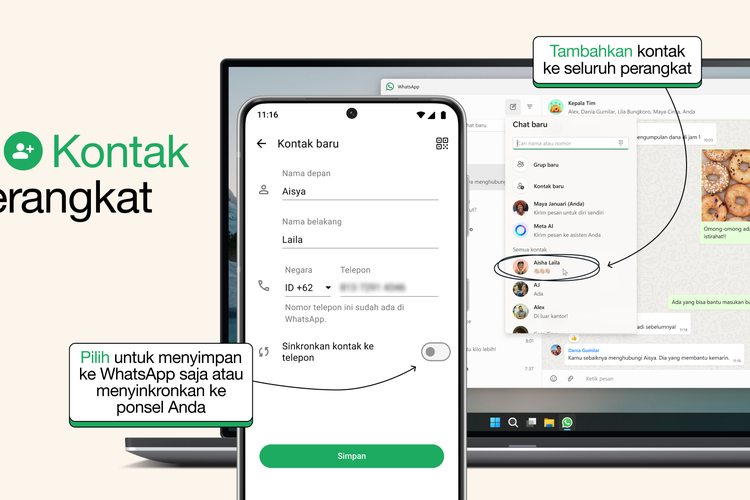 WhatsApp Web Tambah Kontak, Cocok untuk Pekerja Kantoran