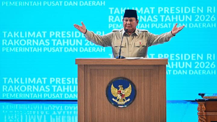 Klaim Prabowo soal MBG di Rakornas Sentul