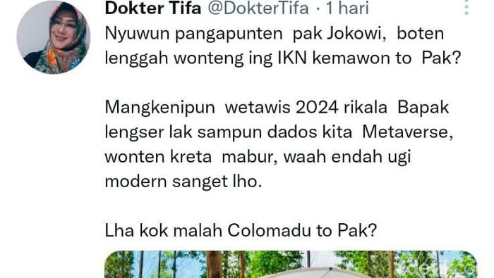 Dokter Tifa Bocorkan Rahasia di Balik Ajakan ke Solo Temui Jokowi