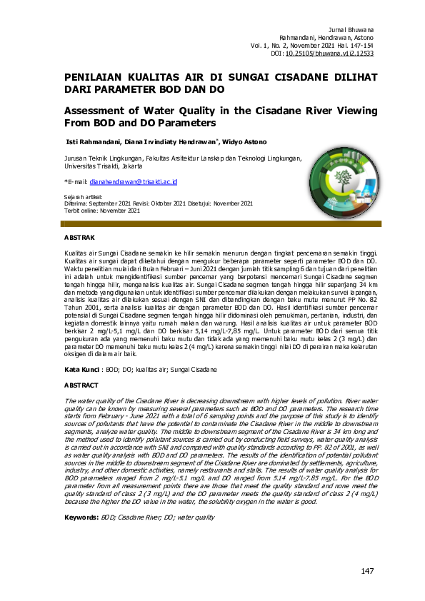 Sungai Cisadane Terkontaminasi Pestisida: Sumber dan Dampaknya