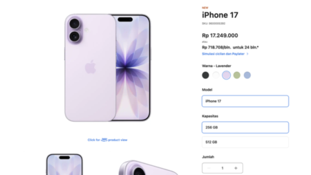 Harga iPhone 17 Series Pasca Lebaran 2026 Stabil, Mulai Rp 17 Jutaan di iBox