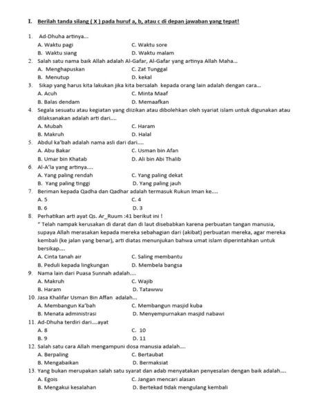 Latihan Soal TKA IPA Kelas 6 SD Kurikulum Merdeka 2026 dan Jawaban