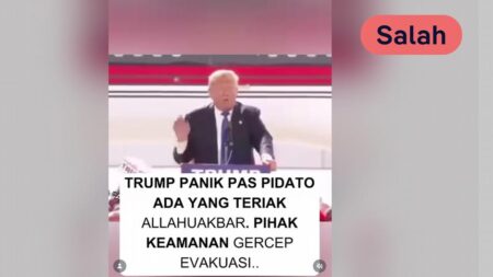 Pemeriksaan Fakta: Apakah Trump Panik Dengar Takbir?