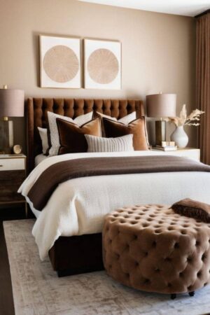 8 cat tembok coklat modern yang hangat untuk rumah