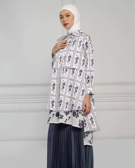 9 rekomendasi tunik muslimah, cocok untuk Lebaran