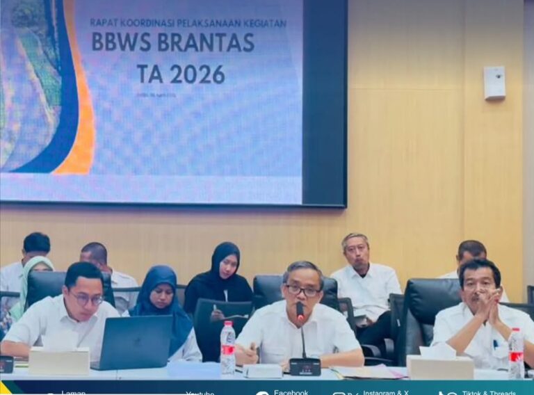 BBWS Brantas Gelar Rapat Monev 2026, Fokus Percepatan Program dan Antisipasi Bencana