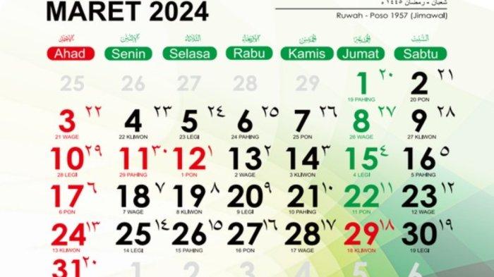 Kalender Jawa 30 Maret 2026: Senin Legi, Hari Tanpa Limbah Internasional