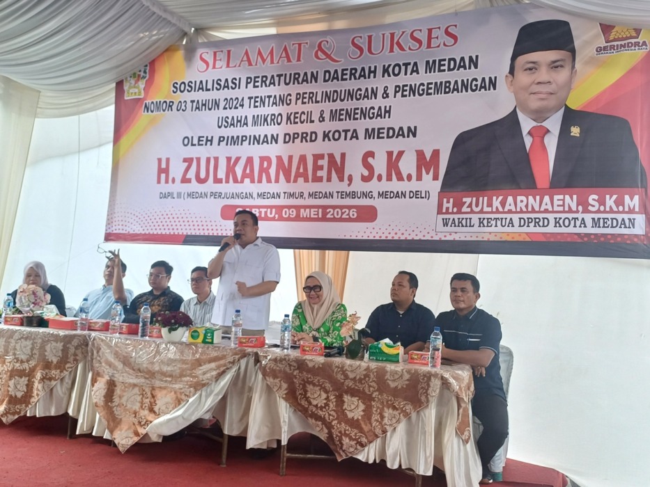 Zulkarnaen Sosialisasi Perda UMKM di Medan Perjuangan, UMKM Jadi Indikator Kemajuan Kota