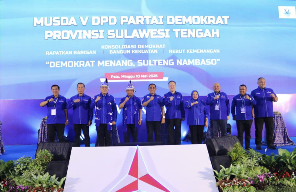 Musda V Demokrat Sulteng, Anwar Hafid Perkuat Politik Berbasis Data dan Kinerja Nyata