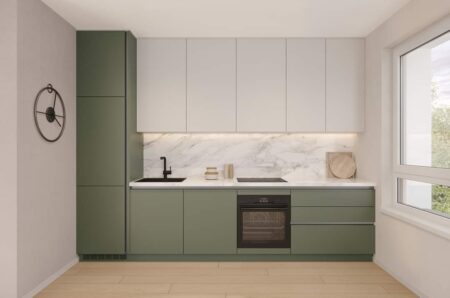5 Inspirasi Dapur Minimalis Warna Sage yang Menawan