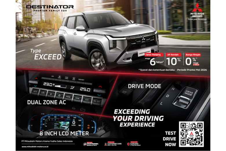 Mitsubishi Destinator Ultimate, mitra perjalanan keluarga dengan teknologi canggih