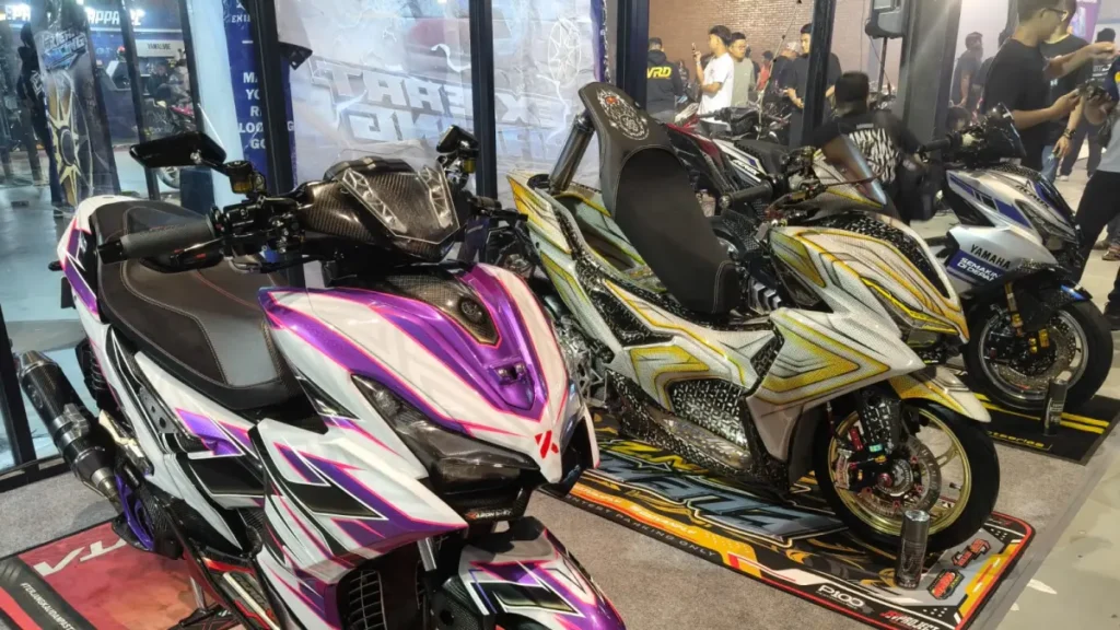 Waktu luang jadi ruang kreatif untuk modifikasi skutik murah