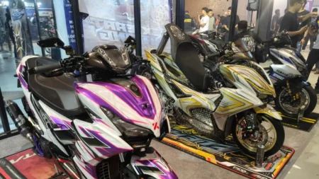 Waktu luang jadi ruang kreatif untuk modifikasi skutik murah
