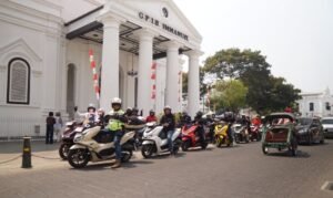 Kemeriahan konvoi Honda PCX RoadSync memeriahkan HUT ke-81 RI di Semarang dan Banyumas