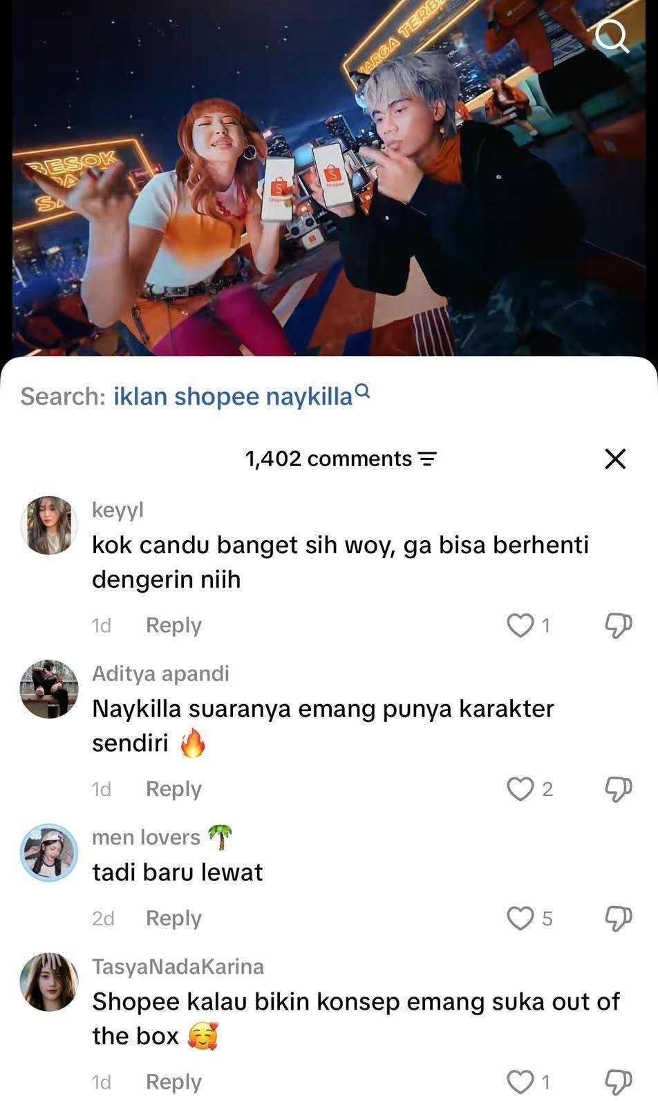 Iklan Shopee 9.9 Super Shopping Day Bersama Naykilla dan Tenxi Membuat Netizen Berjoget