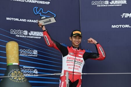 Bonus Setengah Miliar untuk Ramadhipa Usai Gemparkan Moto3 Junior 2026